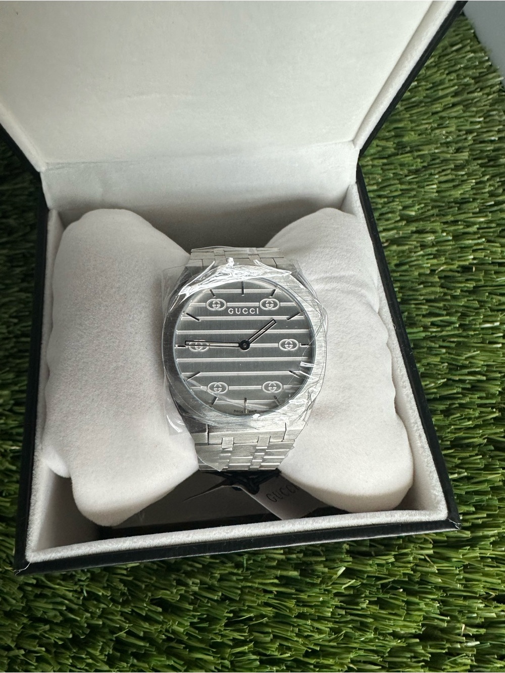 Gucci Men's Stainless Steel Watch - Silver Dial & Bracelet